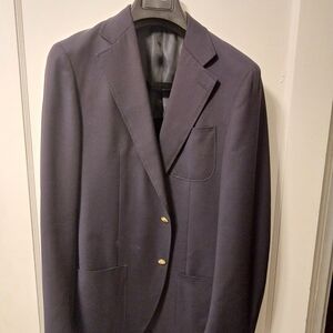 Elegant Navy Blazer with Gold Buttons